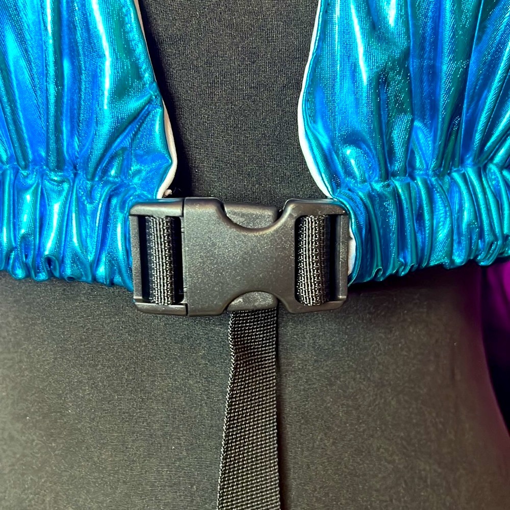 New Deep plunge Rave Halter Top - Picture 7 of 10